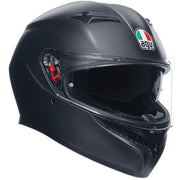 AGV K3 E2206 integraalhelm in mat zwart met strak design en uitstekende veiligheidskenmerken.