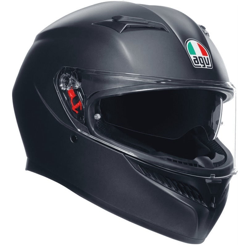 AGV K3 E2206 integraalhelm in mat zwart met strak design en uitstekende veiligheidskenmerken.