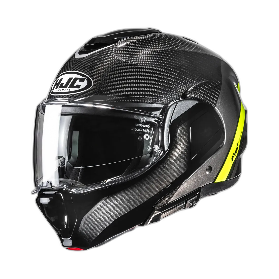 HJC F100 Carbon Stan Zwart Geel