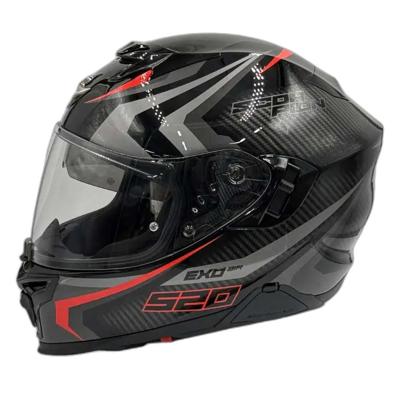 Scorpion Exo-520 Evo Air Terra Black-Silver-Red