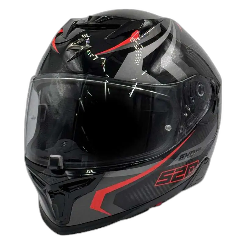 Scorpion Exo-520 Evo Air Terra Black-Silver-Red
