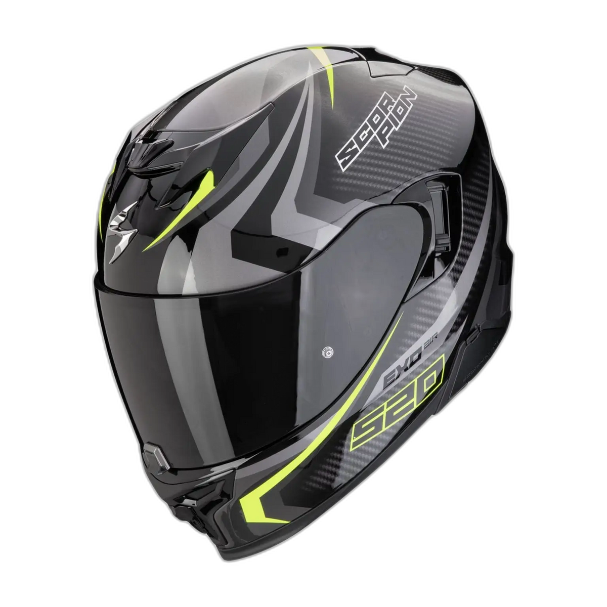 Scorpion Exo-520 Evo Air-Terra-Black-Silver-Yellow