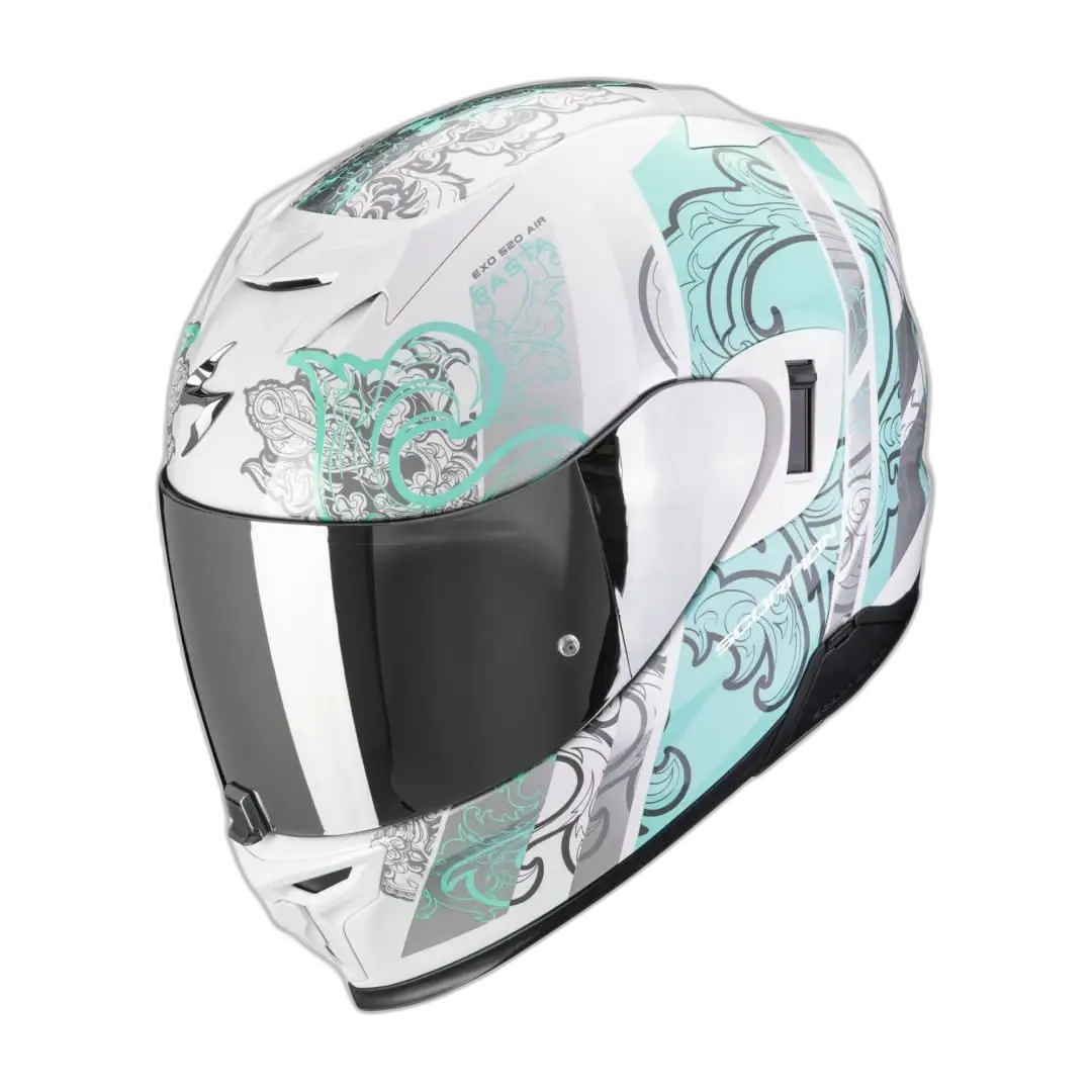 Scorpion Exo-520 Evo Air Fasta White-Light blue