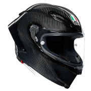 AGV Pista GP RR E2206 DOT integraalhelm in glanzend carbon, ontworpen voor maximale prestaties en veiligheid.