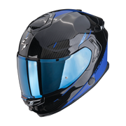 EXO-GT SP Air Asphalt Black Blue motorhelm met blauw accent