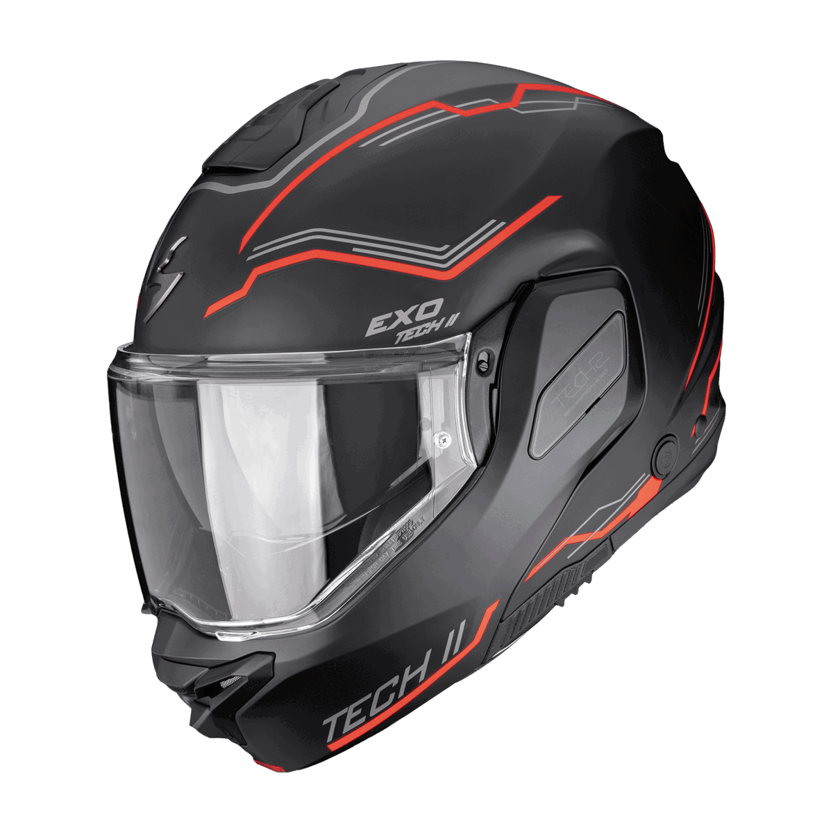 Scorpion EXO-TECH II Dash Matt Black Silver Red