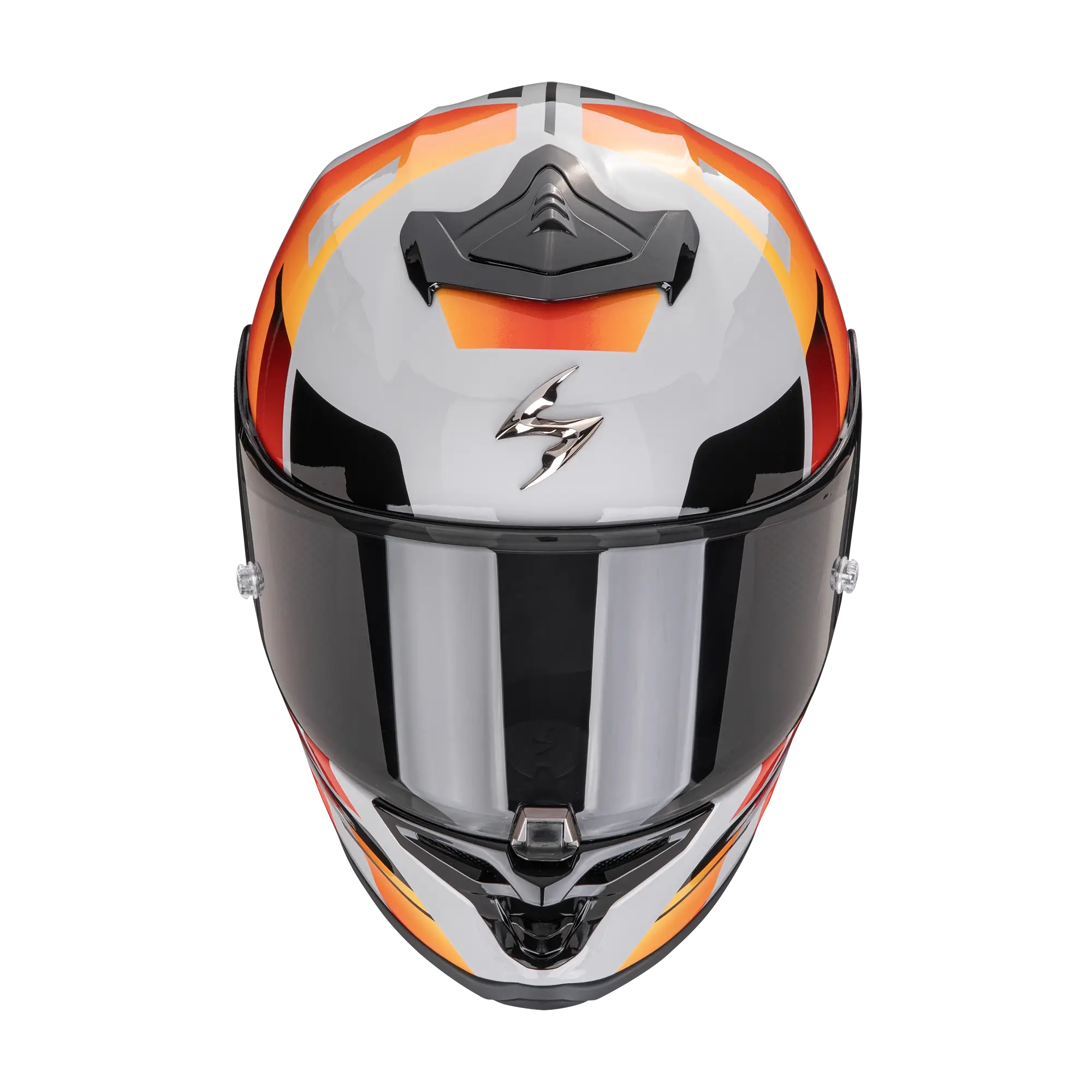 Scorpion EXO-R1 Evo II Adrenaline grey red orange voorkant