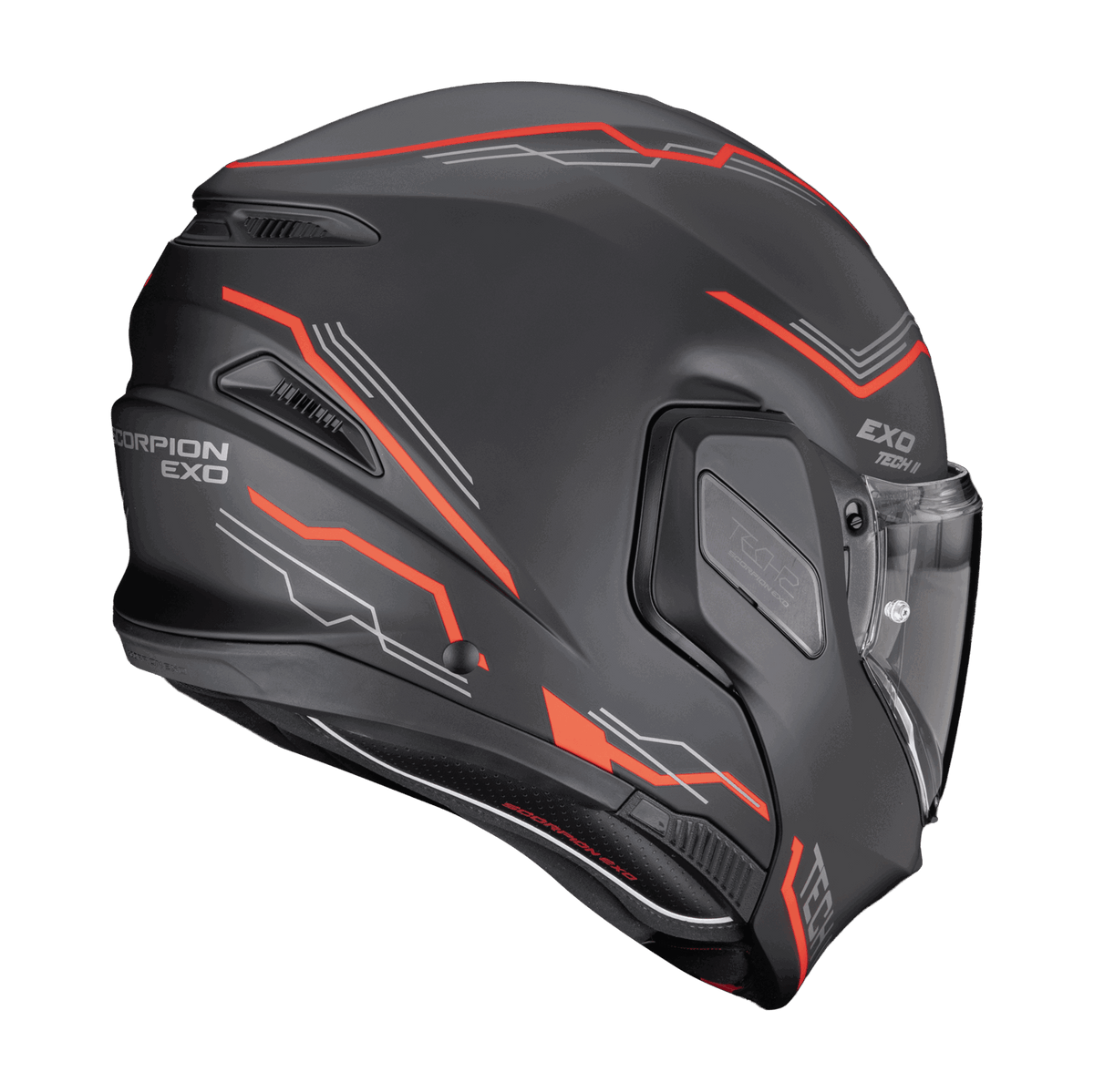 Scorpion EXO-TECH II Dash Matt Black Silver Red
