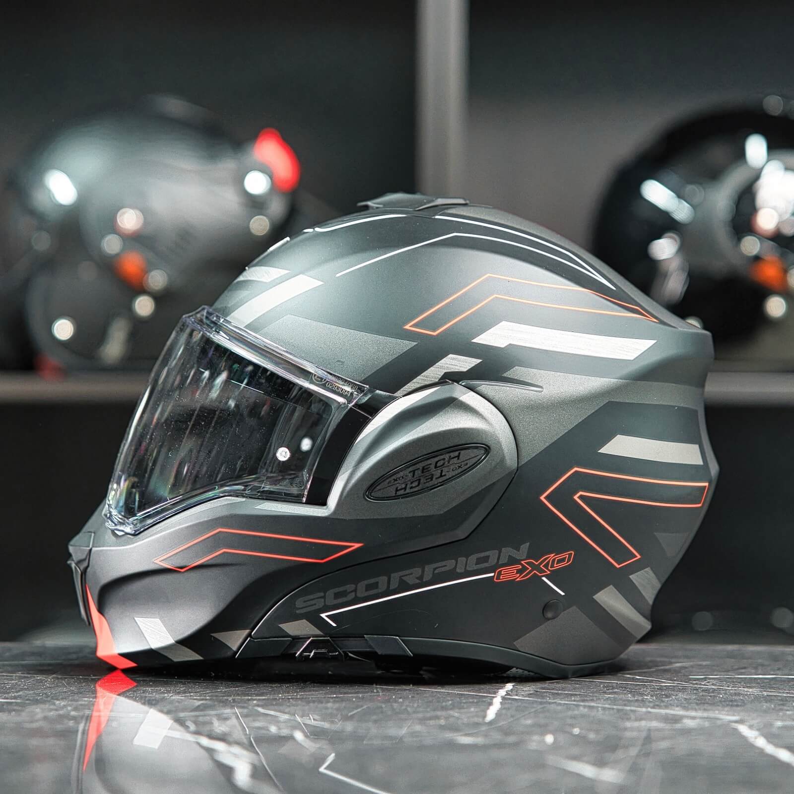 Scorpion Exo-Tech Evo Conquer Matt Black-Red