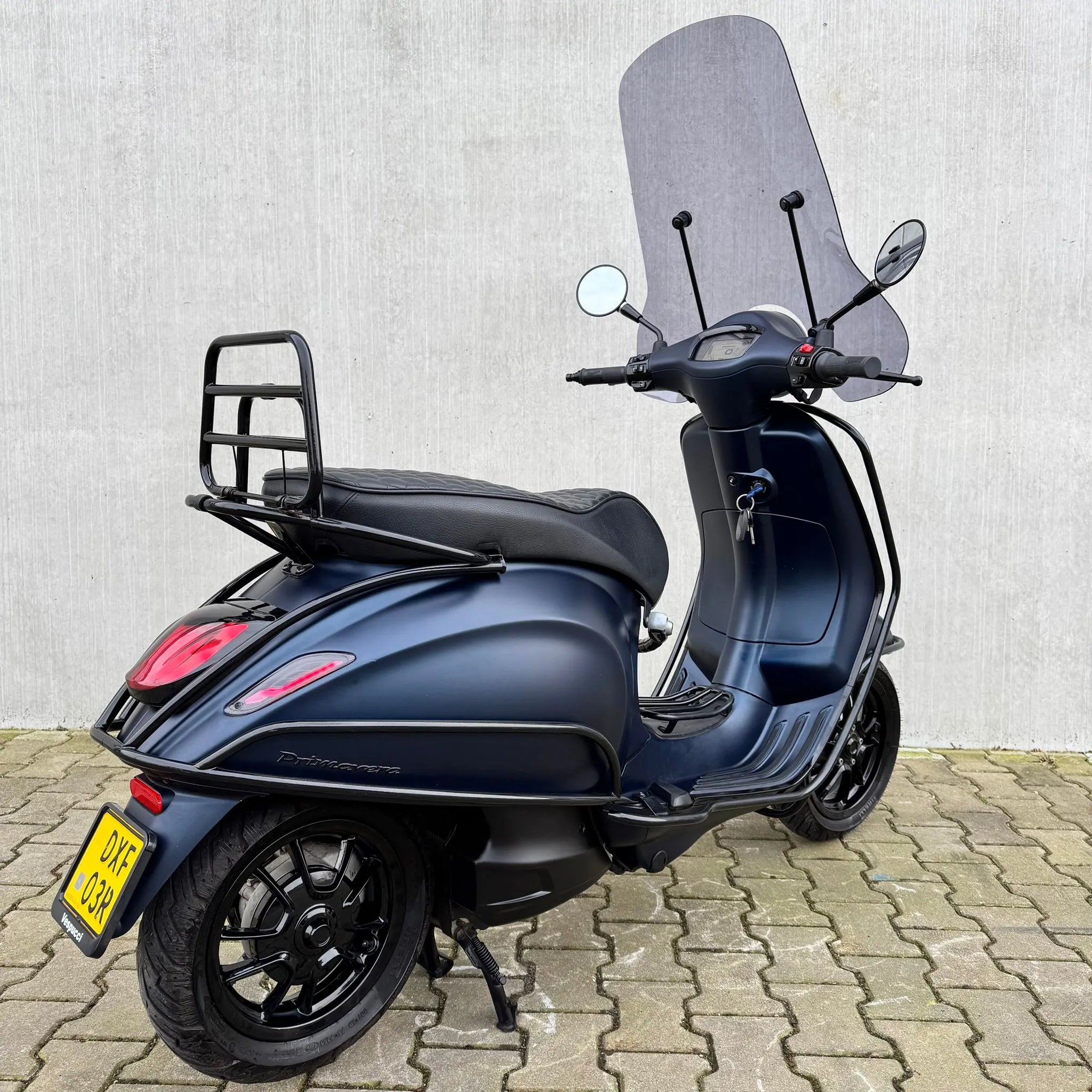 SOLD Vespa Primavera Custom Opaco Dark Blue DXF-03-R