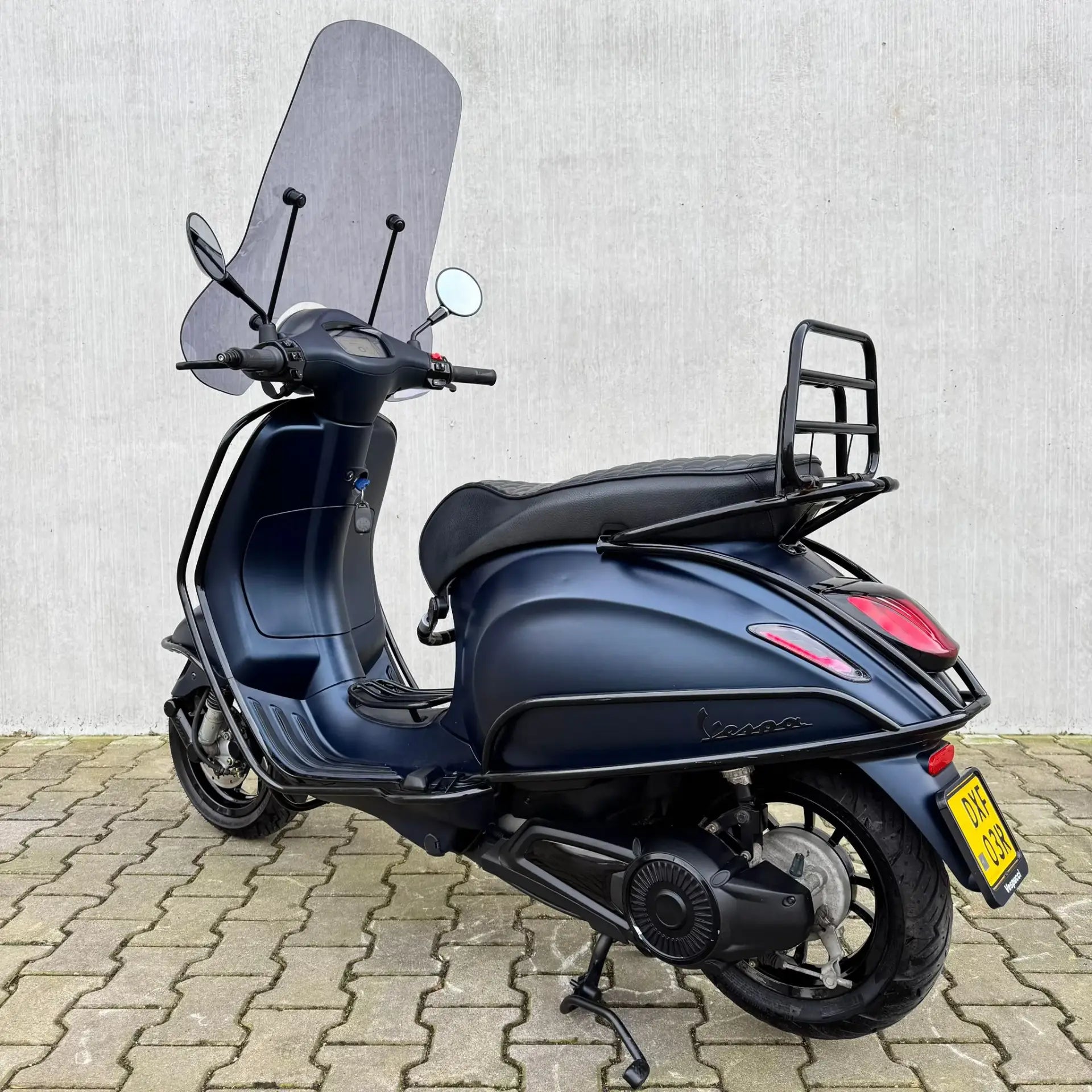 SOLD Vespa Primavera Custom Opaco Dark Blue DXF-03-R