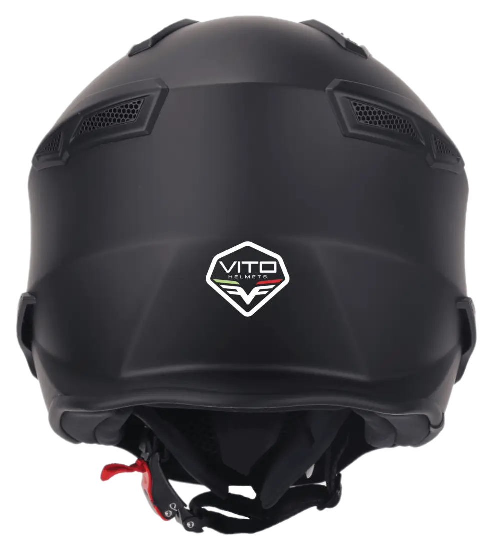 Helm Vito Jet Bruzano Mat Zwart