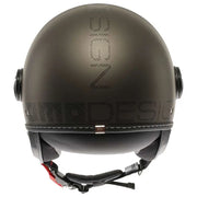 Momo FGTR EVO HIP jethelm in Matt Bronze Stone met breed vizier en luxe design.