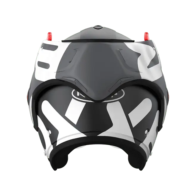 RO9 Boxxer Flag Matt Black - White