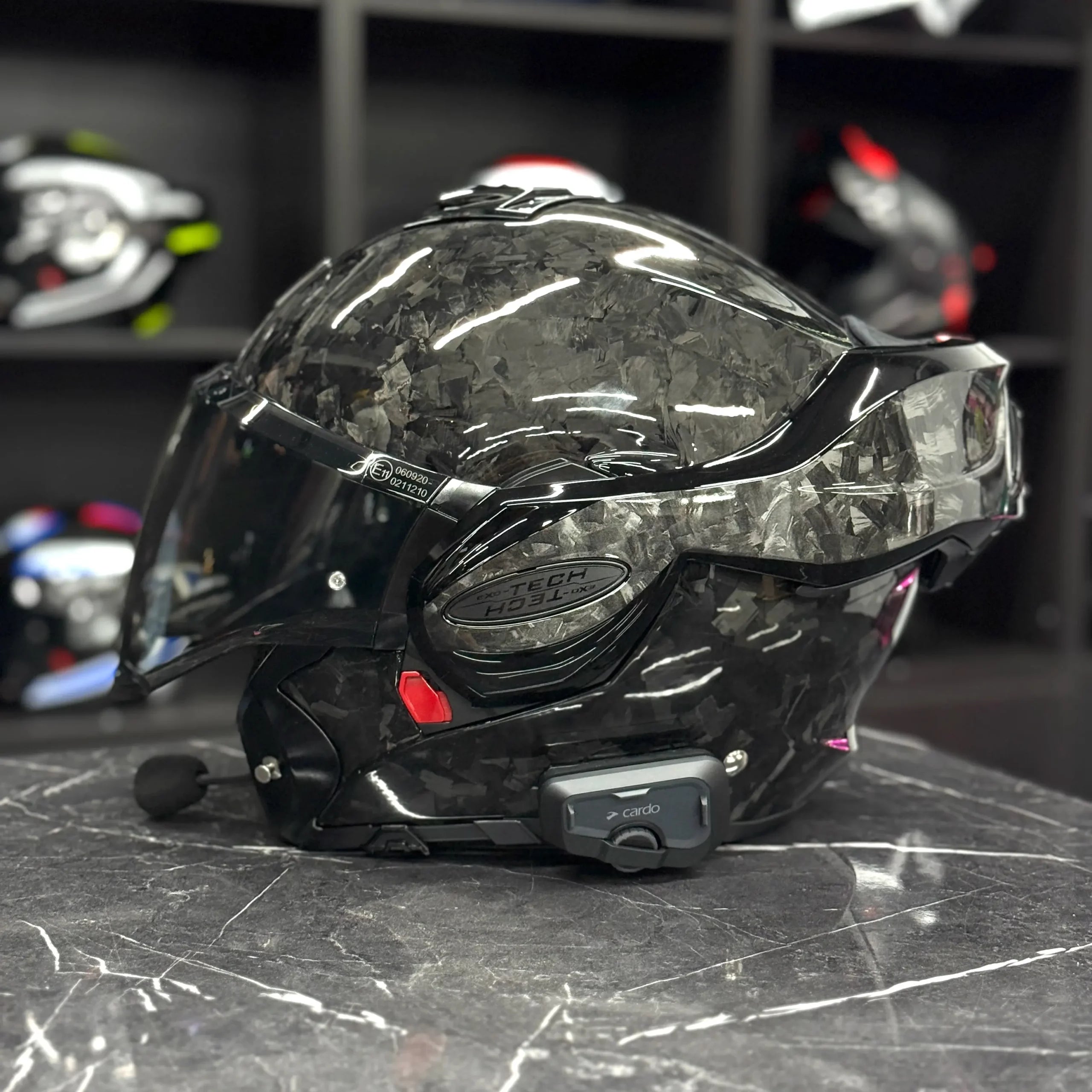 Scorpion Exo-Tech Evo Forged Carbon + Cardo Freecom 4x