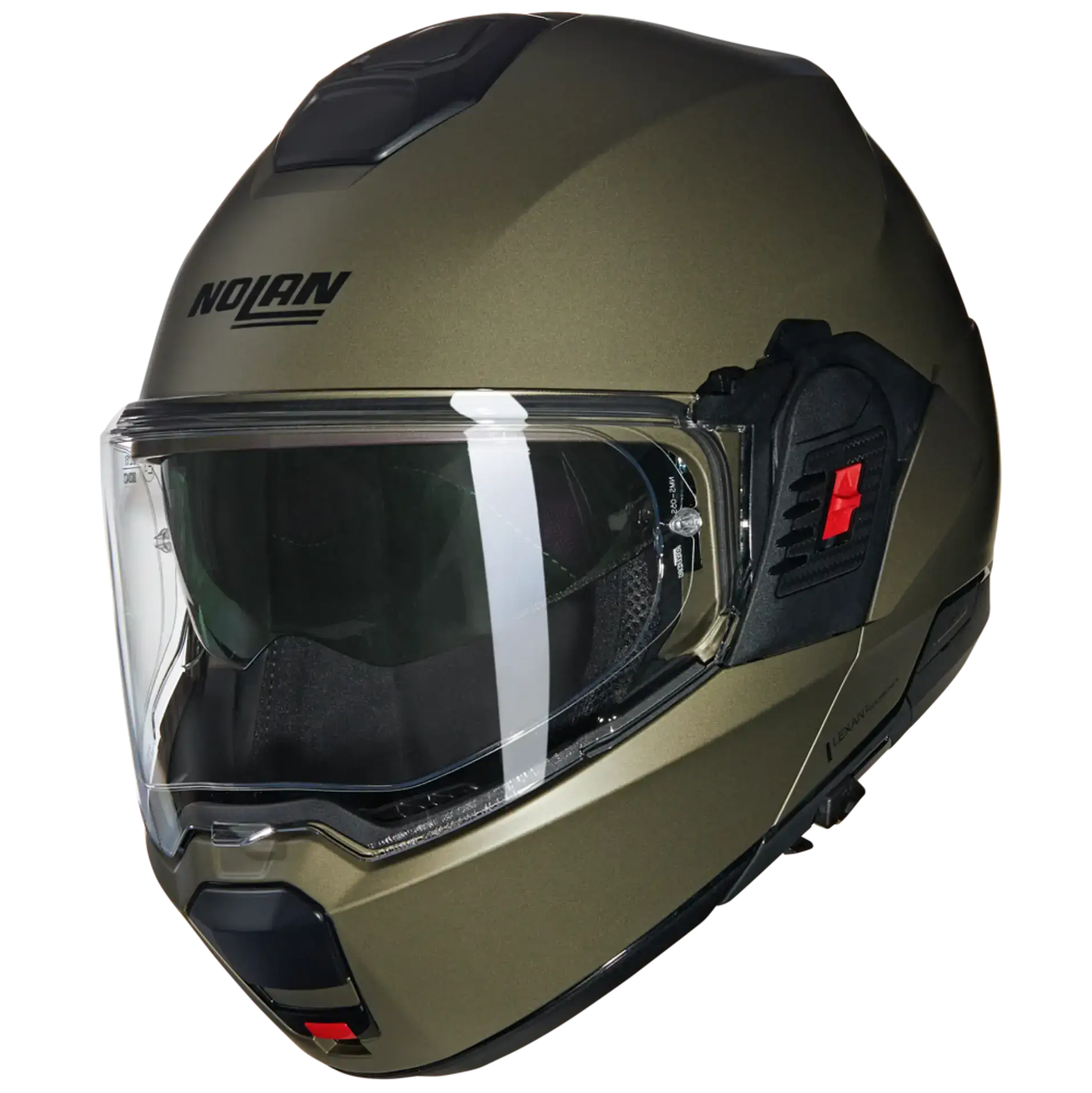 Nolan N120‑1 systeemhelm in Classico Nobile Pietra kleur met gesloten vizier
