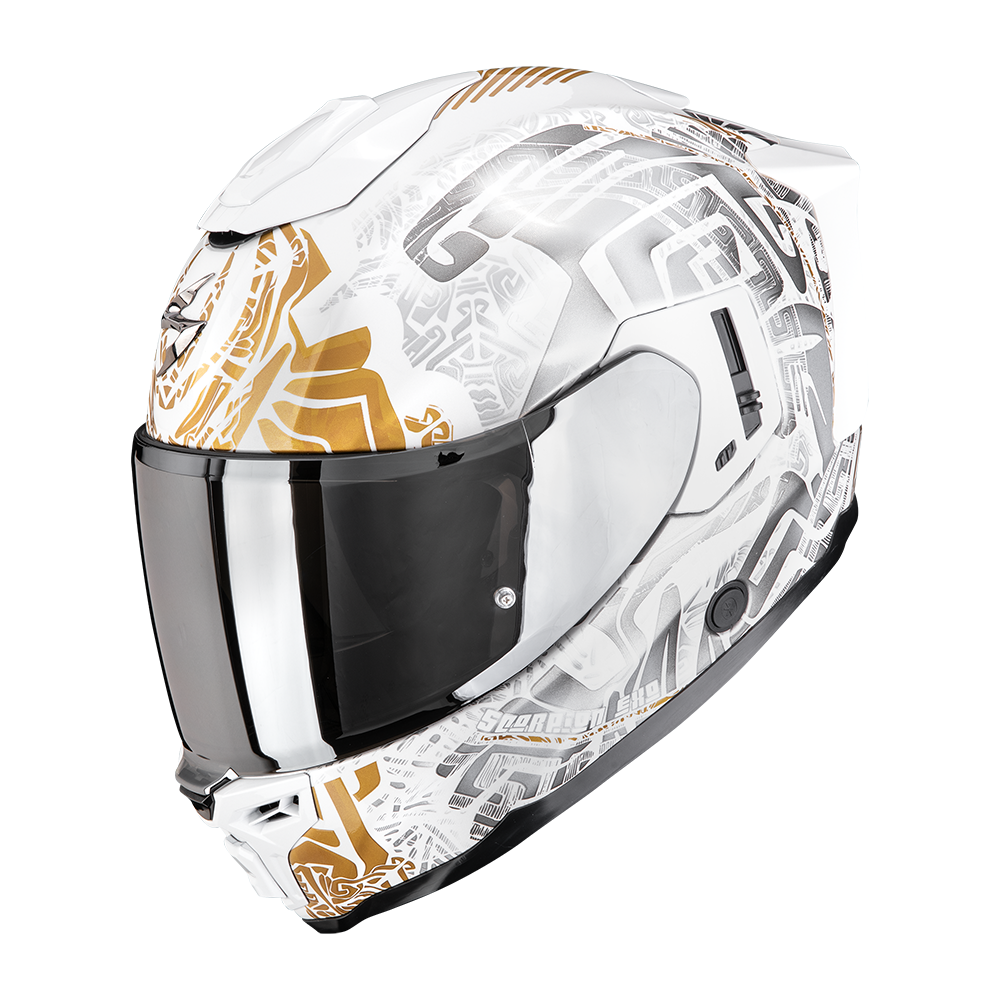 Scorpion EXO-1500 Apus Pearl White Grey Gold