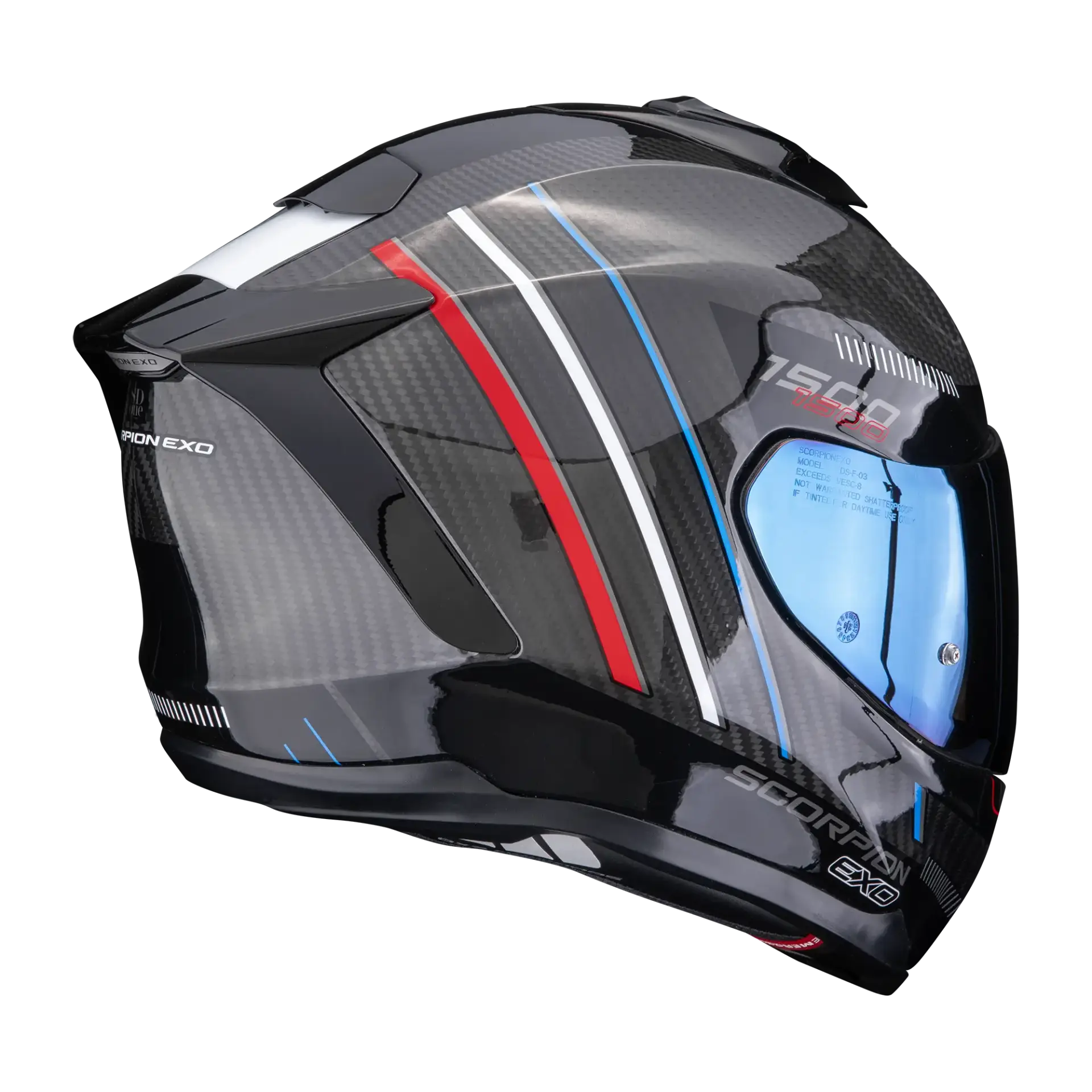 Scorpion EXO-1500 Carbon Zity Black Red Blue