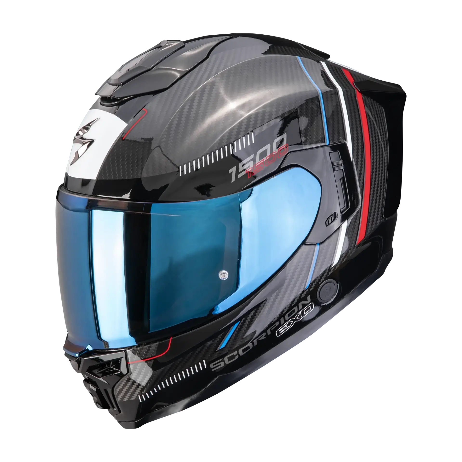 Scorpion EXO-1500 Carbon Zity Black Red Blue
