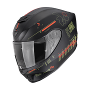 Scorpion Exo-391 Iron Matt Black Green Red
