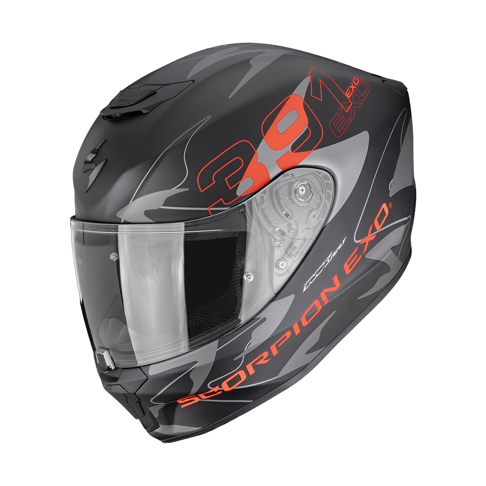 Scorpion Exo-391 Key Matt Black Silver Red