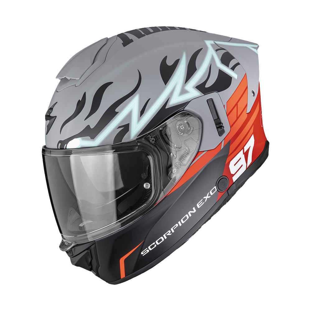 Scorpion EXO-530 JSK 97 Grey Matt Red