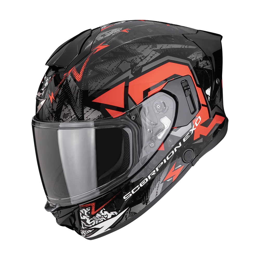 Scorpion EXO-530 Meteor Black Silver Red