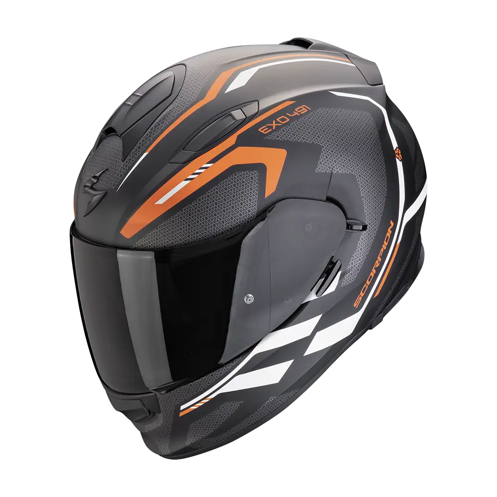 Scorpion Exo-491 Kripta Matt Black Orange White
