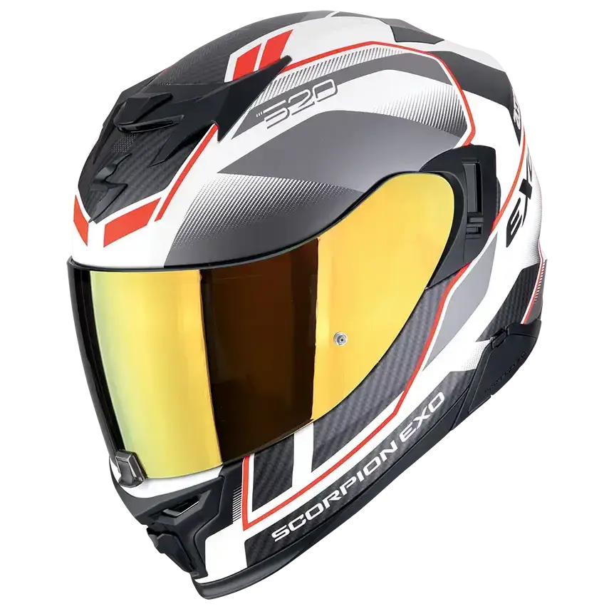 Scorpion Exo-520 Evo Air Lena Matt White-Silver-Red