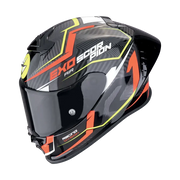 Scorpion Exo-R1 Evo II Air Coup Black-Red-Neon Yellow