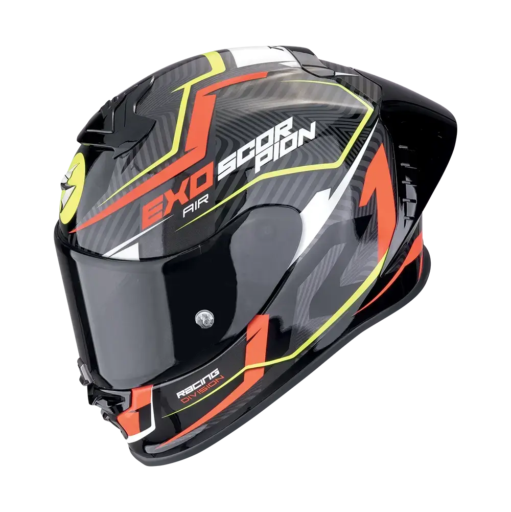 Scorpion Exo-R1 Evo II Air Coup Black-Red-Neon Yellow