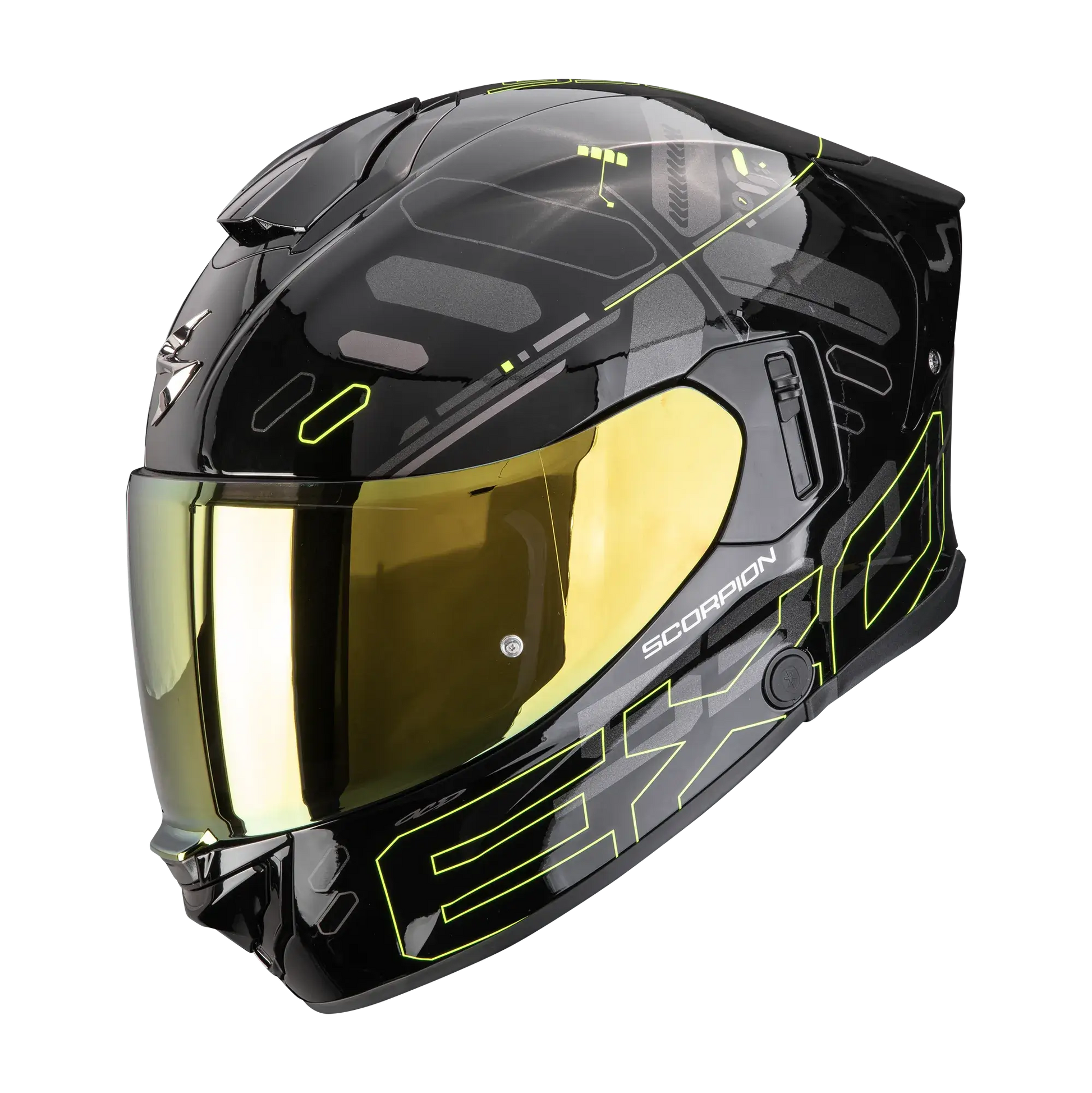 Scorpion EXO-530 Fond Black Neon Yellow