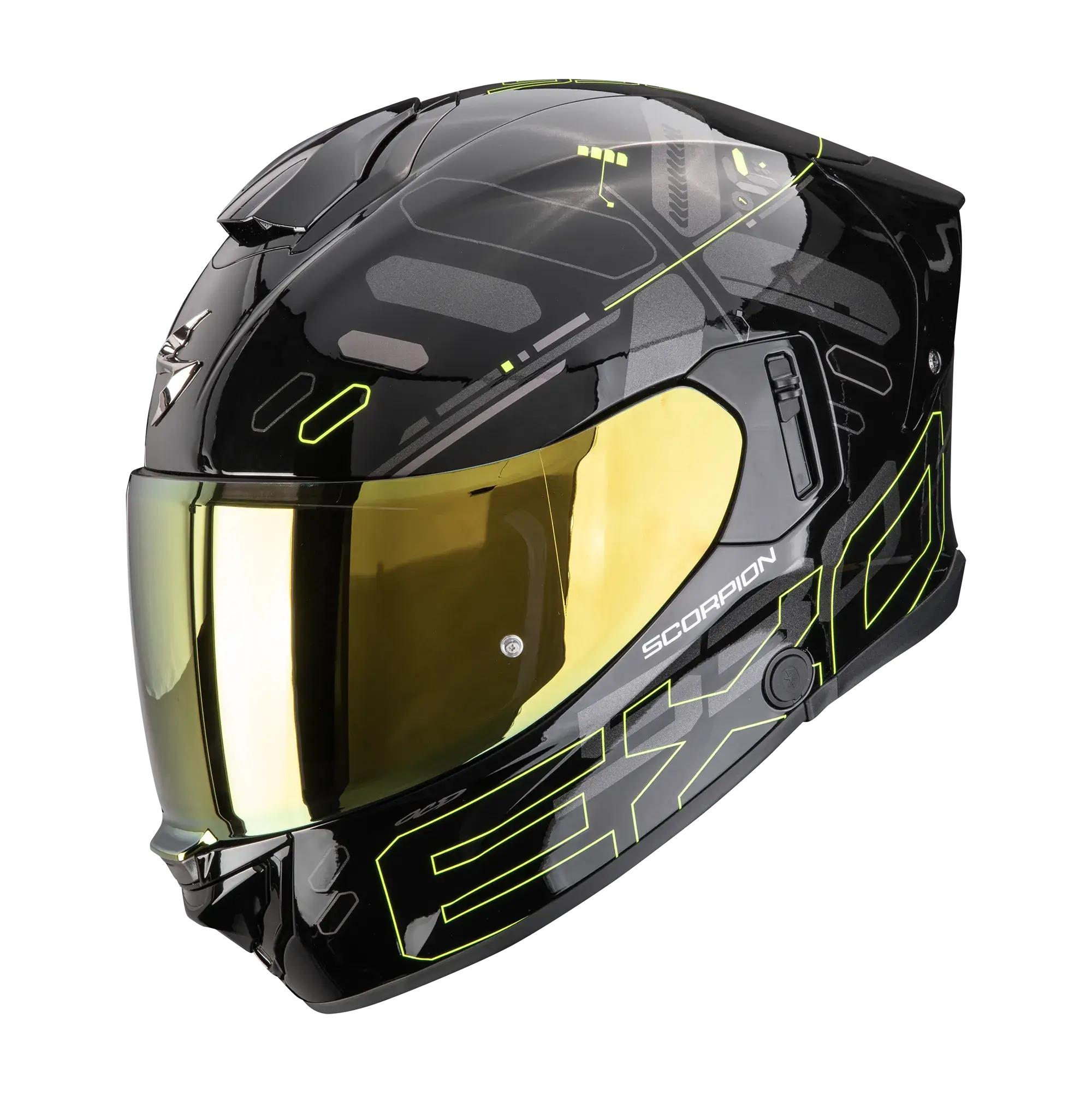 Scorpion EXO-530 Fond Black Neon Yellow