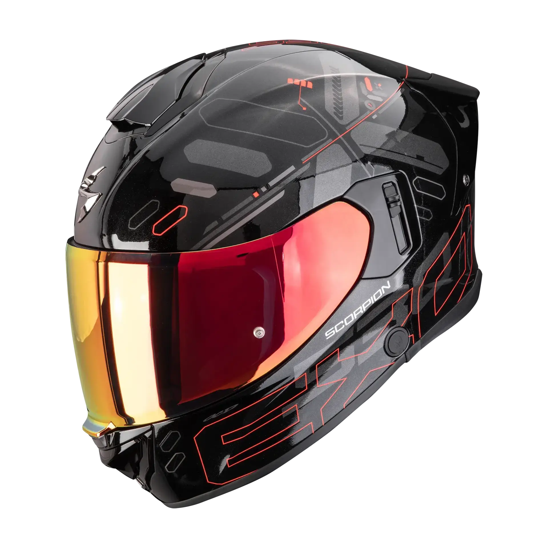 Scorpion EXO-530 Fond Metal Black Red