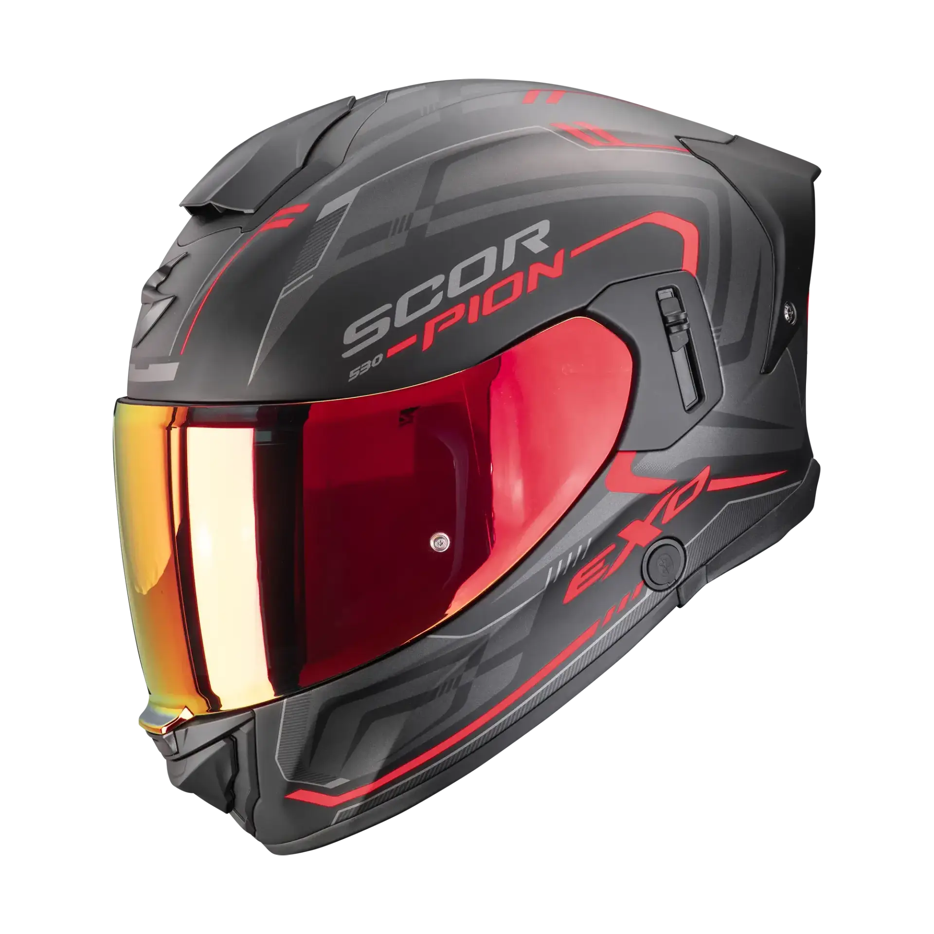 Scorpion EXO-530 Slope Matt Black Red