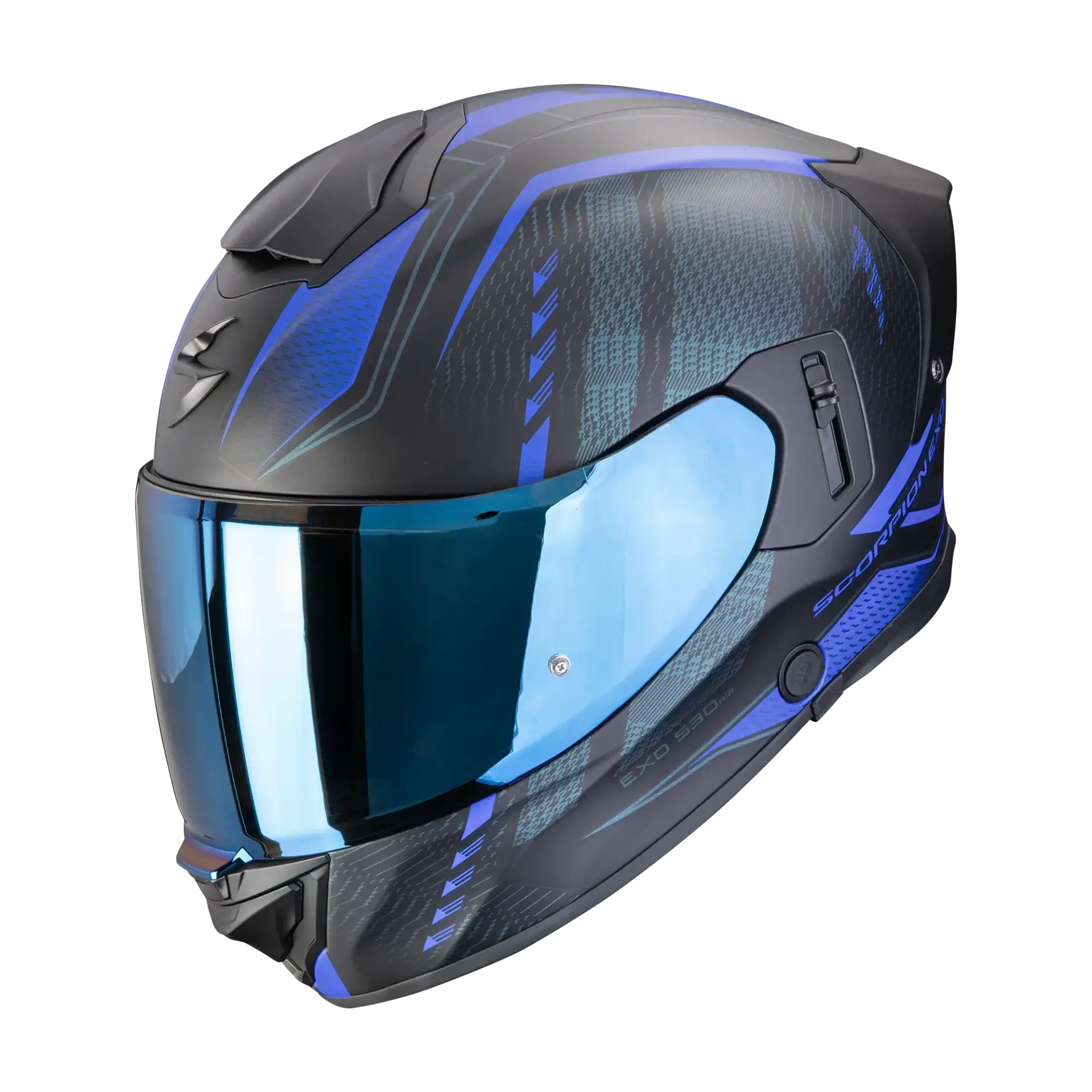Scorpion EXO-530 Theras Matt Black Blue
