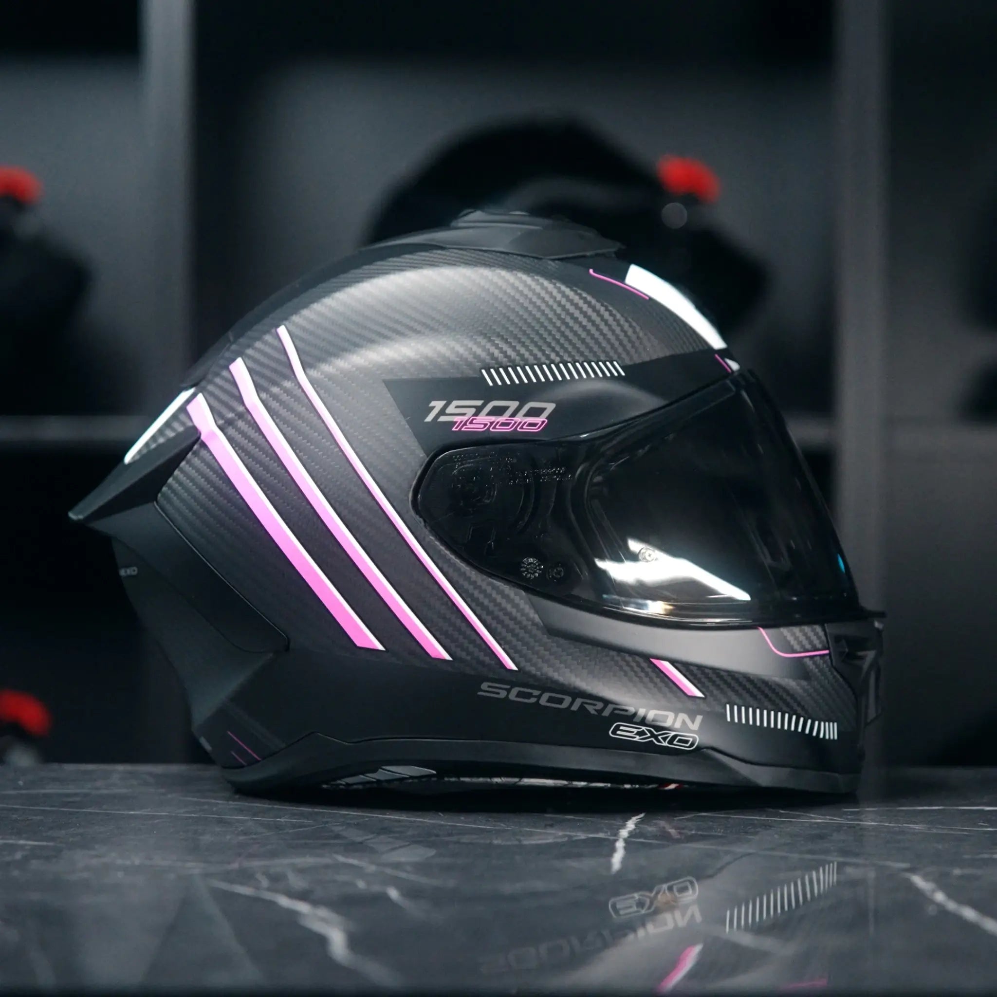 Scorpion EXO-1500 Carbon Zity Matt Black Pink