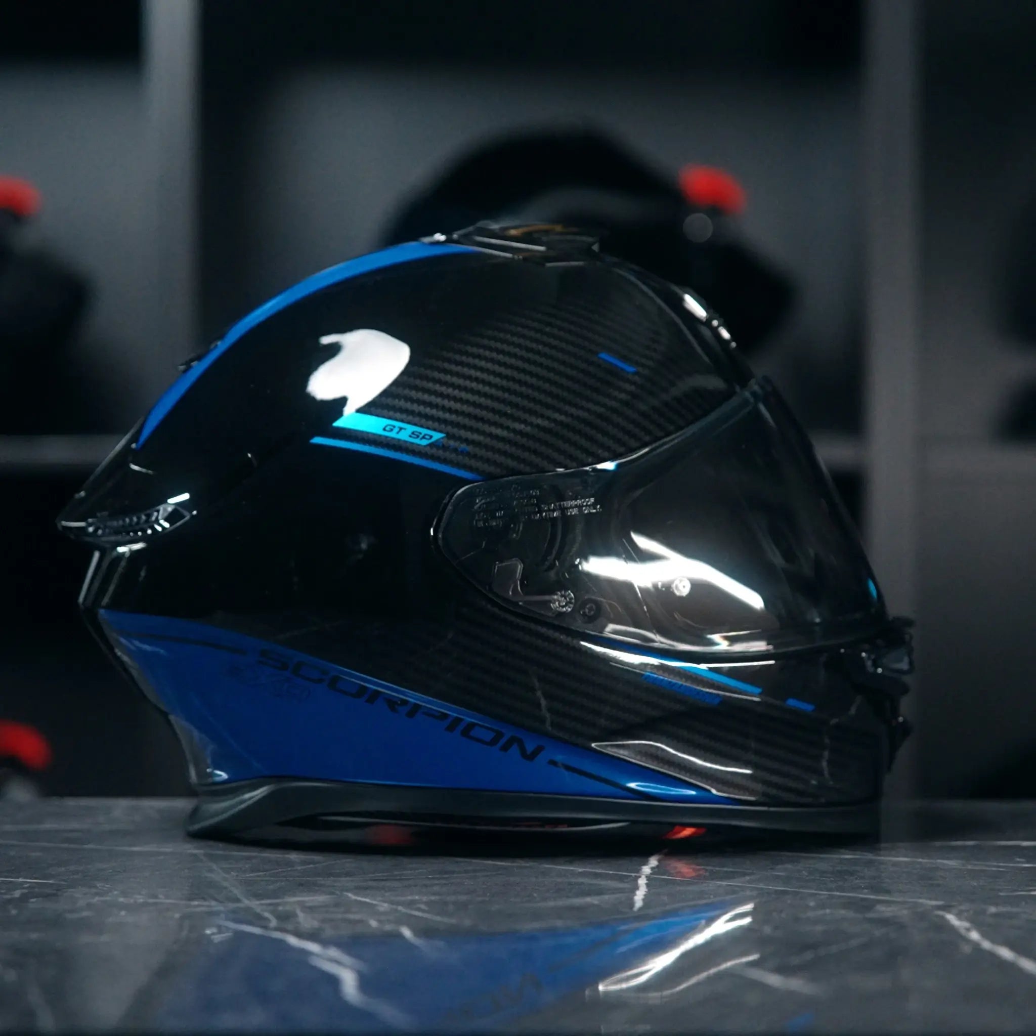 Scorpion EXO-GT SP Air Asphalt Black Blue