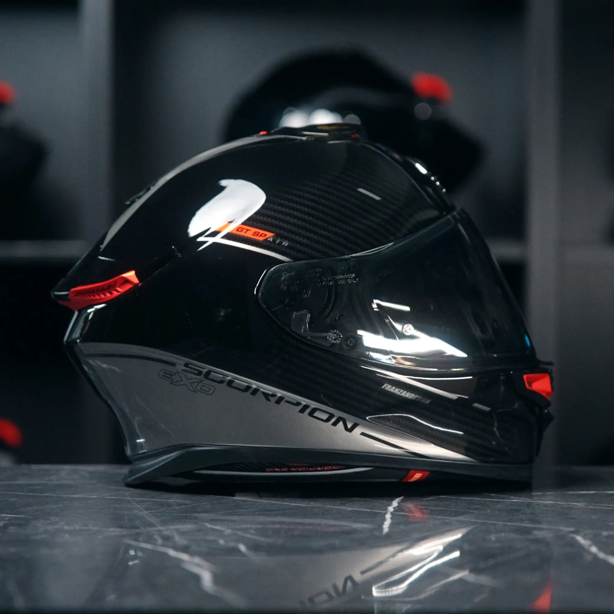 Scorpion EXO-GT SP Air Asphalt Black Silver