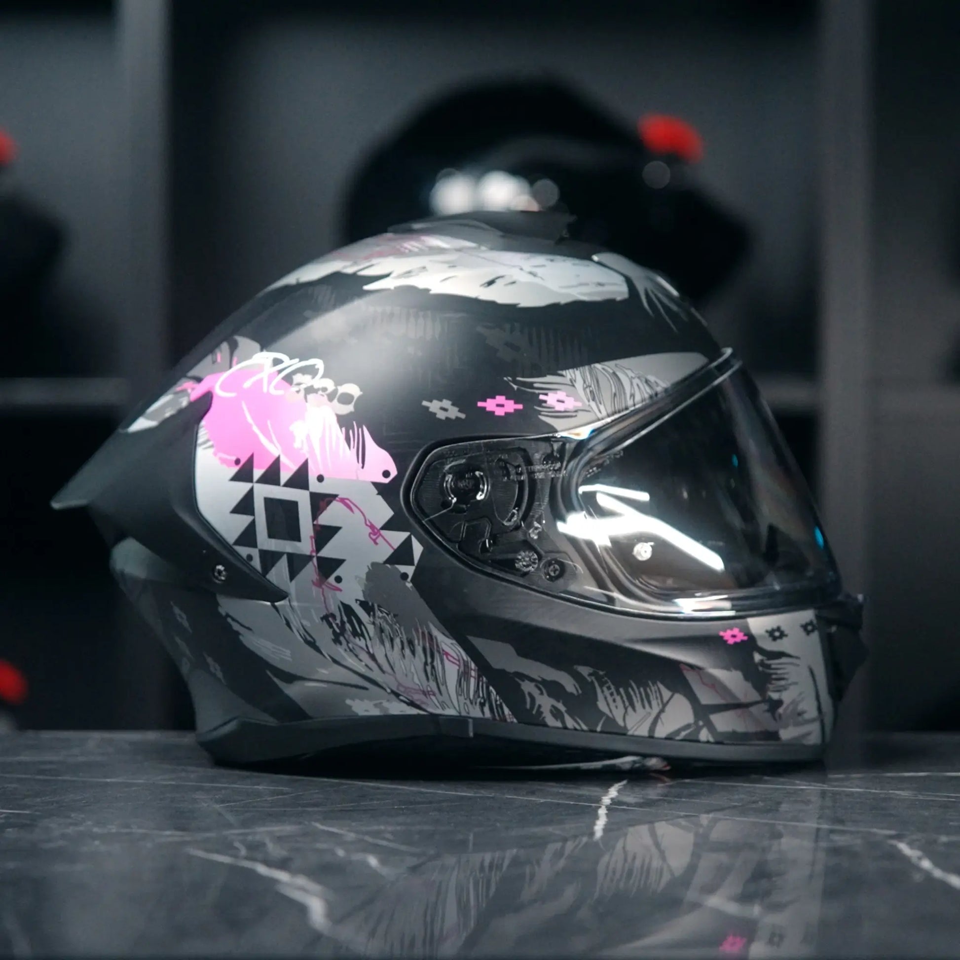 Scorpion EXO-530 Hadji Matt Black Pink