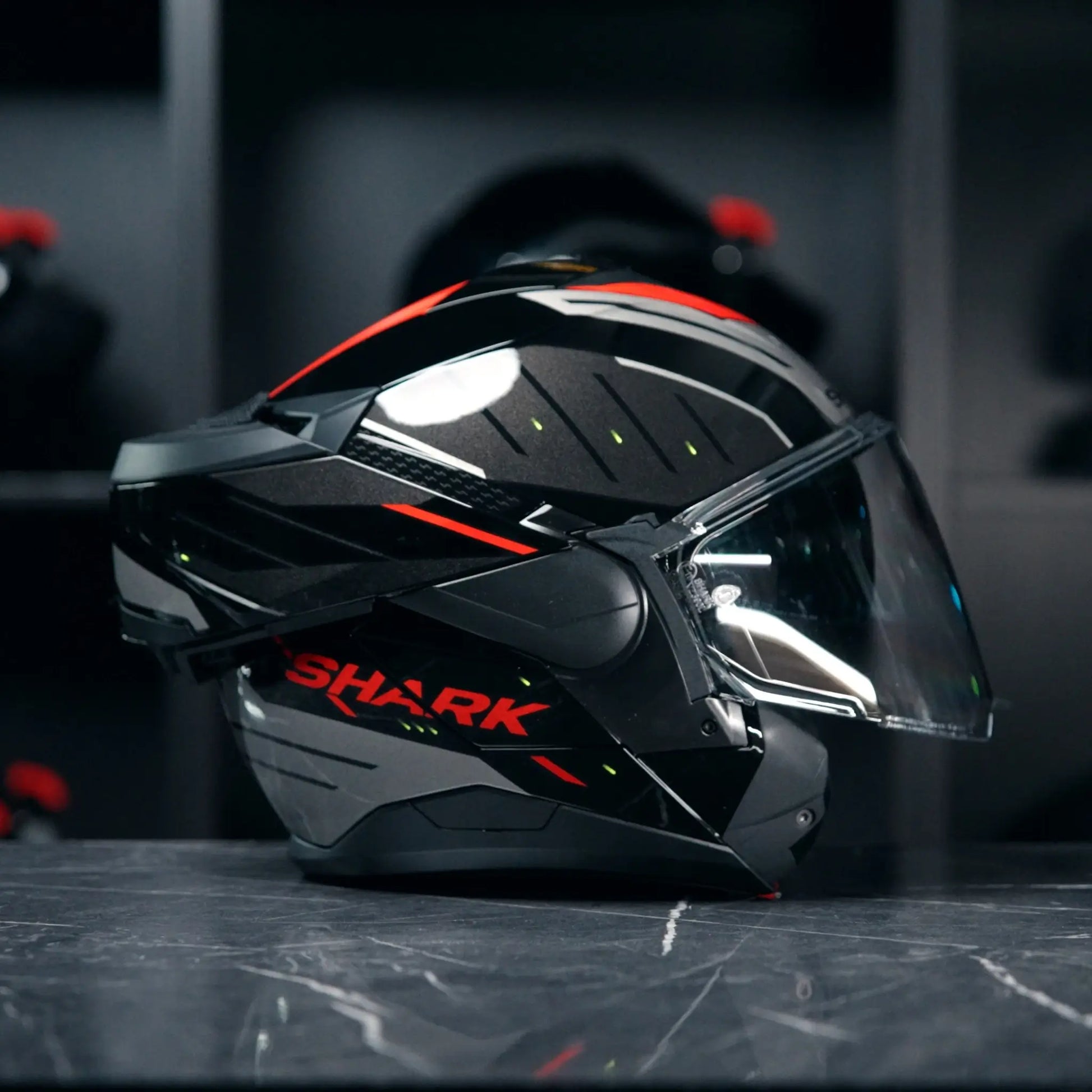 Shark OXO Rydger Black Silver Red