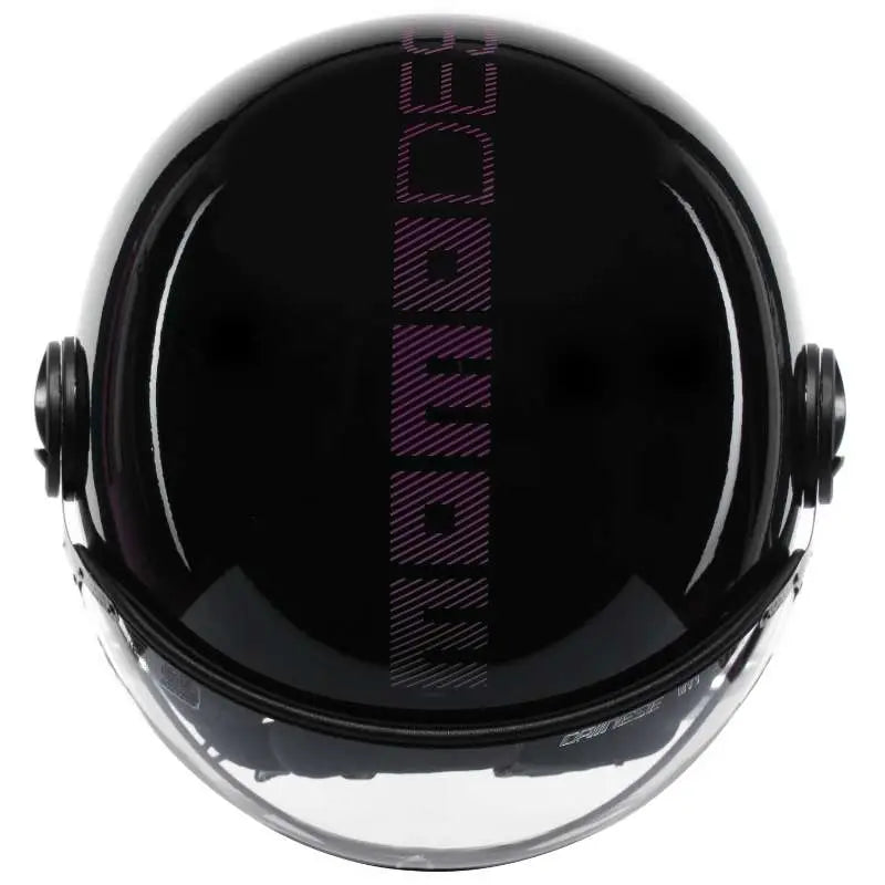 Momo FGTR Classic Stripes Glossy Black Fuxia