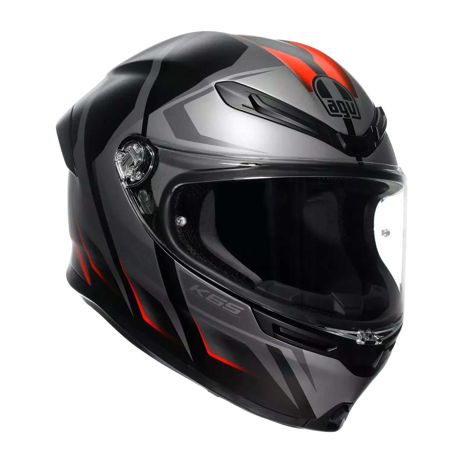 AGV K6 S Karve Matt Black Grey Red
