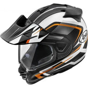 Arai Tour-X5 Discovery motorhelm in Orange Matt met verwijderbaar vizier en adventure-ready ontwerp.