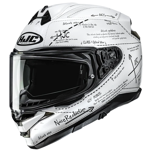 HJC F72 Odyssea Wit Zwart