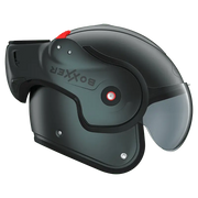 Roof Boxxer Matt Petrol motorhelm met modulaire functionaliteit en matte petrol afwerking