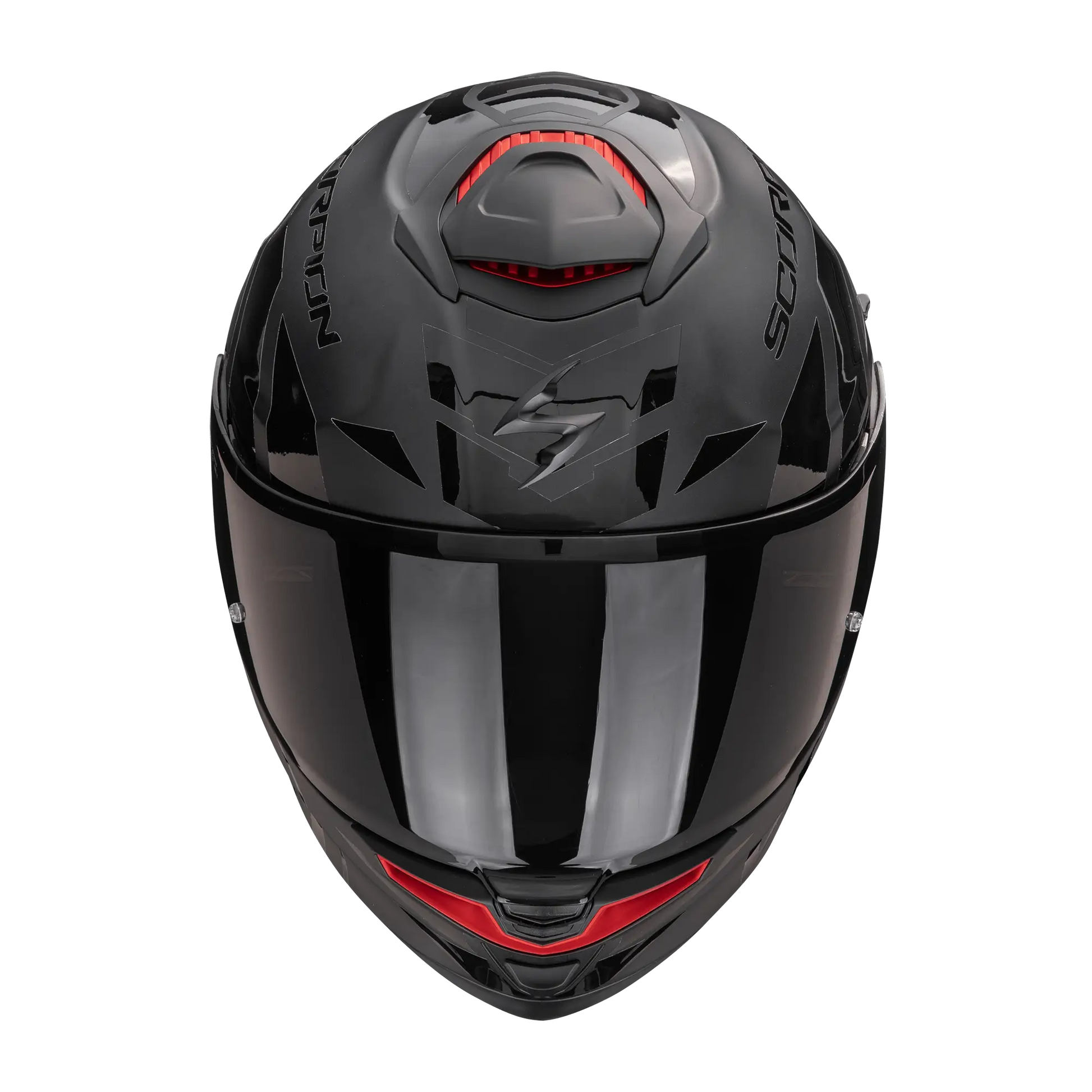 Scorpion EXO-GT SP Air Noble Matt Black Black motorhelm, voorzijde met logo en smoke vizier