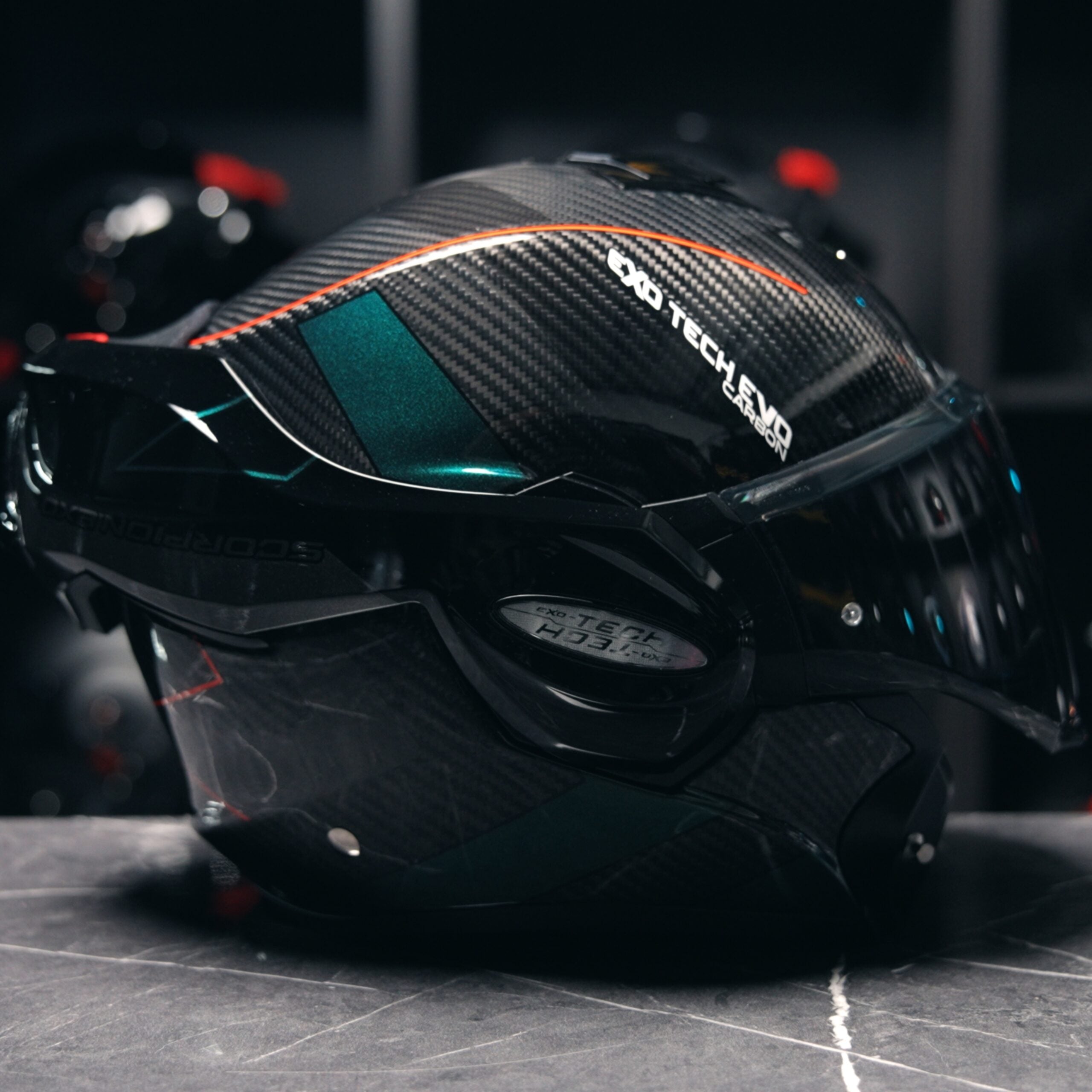 Scorpion Exo-Tech Evo Carbon Cad Black Green