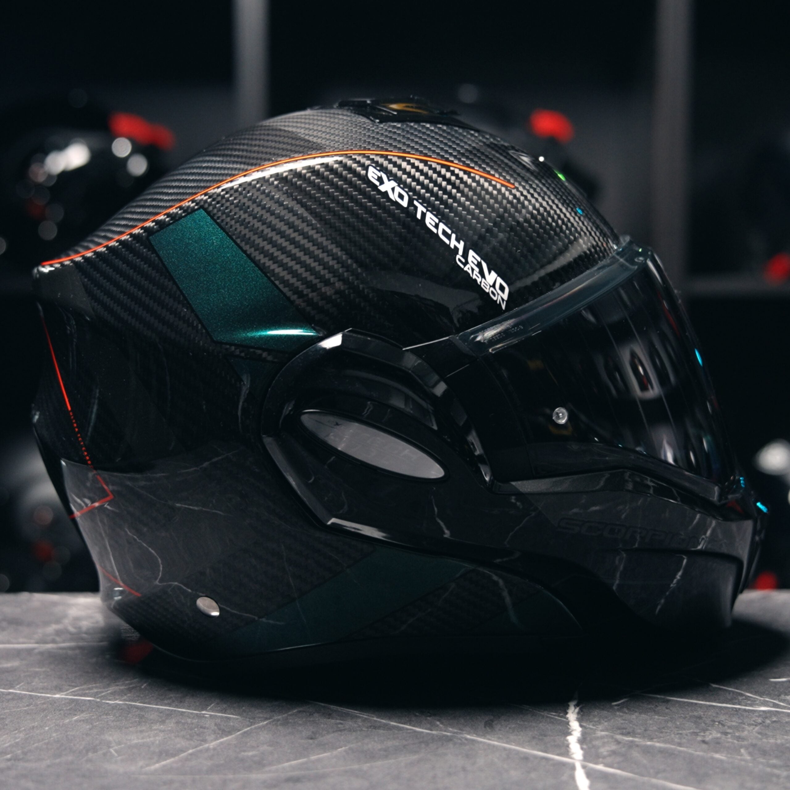 Scorpion Exo-Tech Evo Carbon Cad Black Green