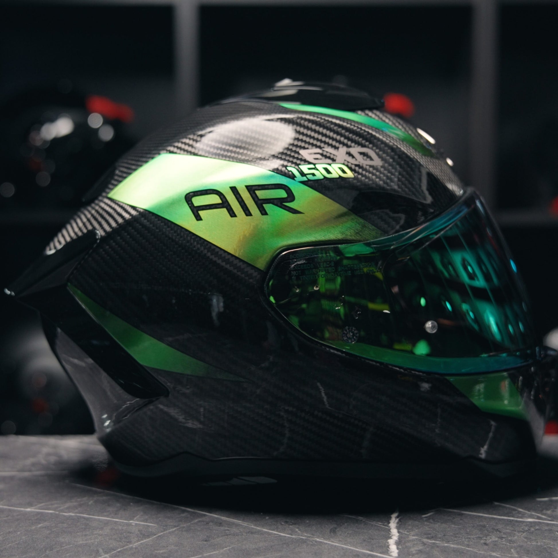 Scorpion EXO-1500 Carbon Platted Black Green